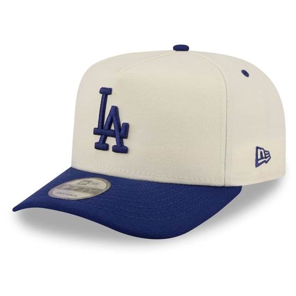 Men's New Era Cream Los Angeles Dodgers Rear Hit 9FIFTY A-Frame Snapback Hat
