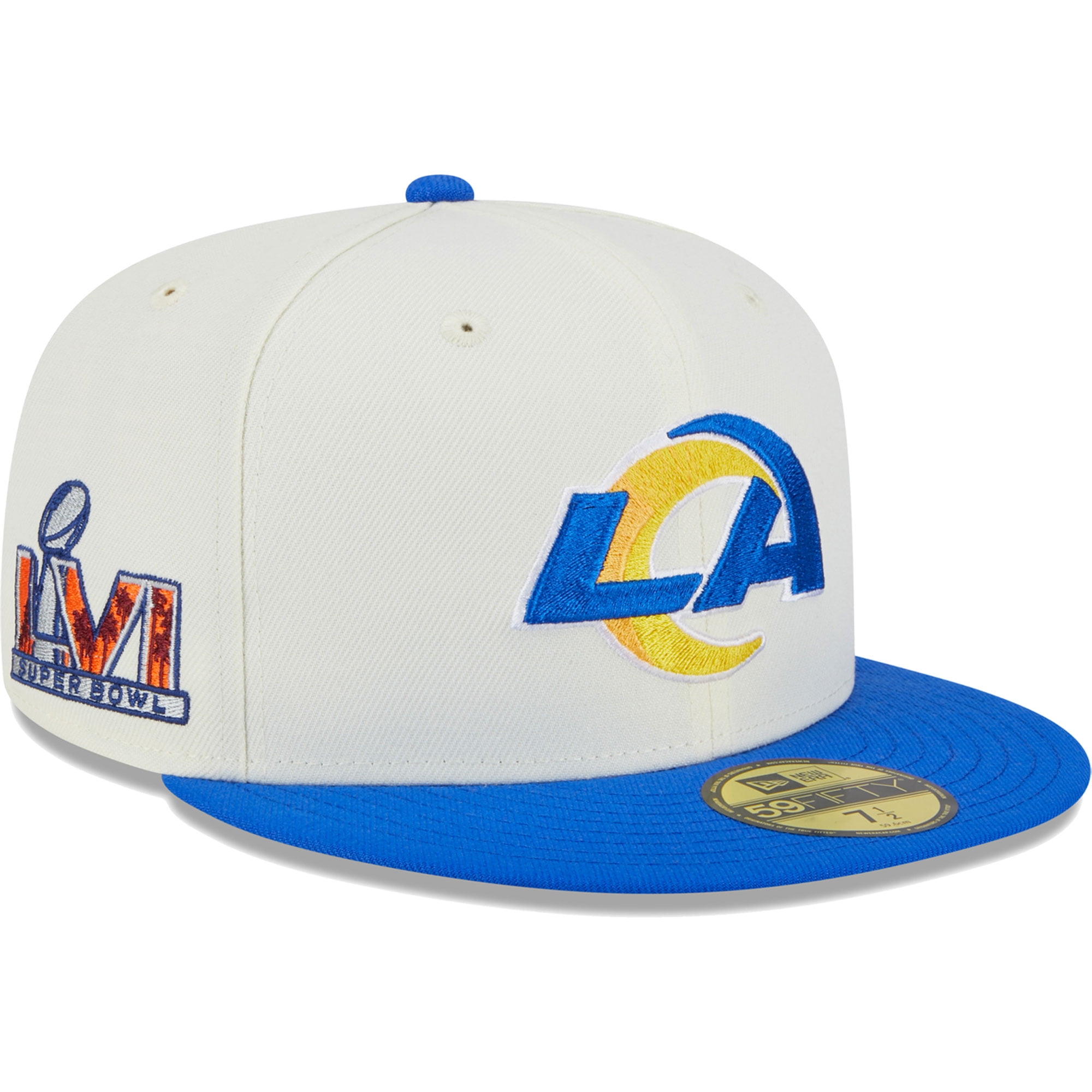 Men's New Era Cream Los Angeles Rams Retro 59FIFTY Fitted Hat - Walmart.com