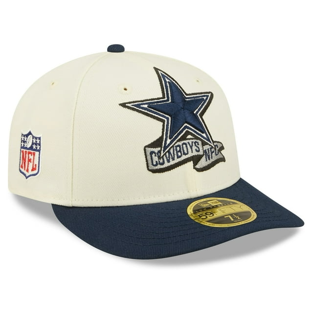 Men's New Era Cream/Navy Dallas Cowboys 2022 Sideline Low Profile