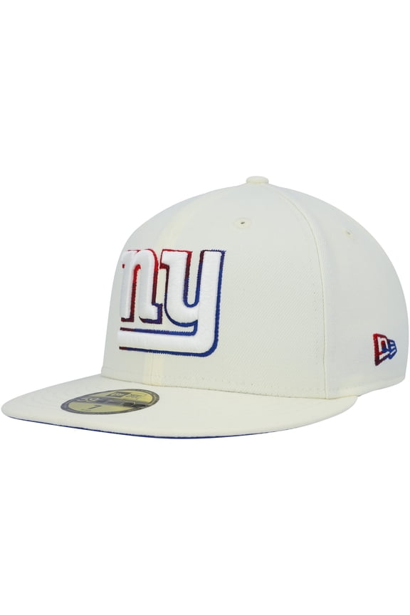 Men's New Era Cream New York Giants Chrome Color Dim 59FIFTY Fitted Hat