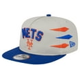 thumbnail image 1 of Men's New Era Cream New York Mets Iron Golfer Snapback Hat, 1 of 6