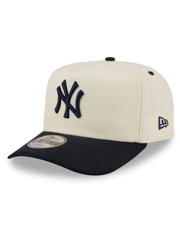 Men's New Era Cream New York Yankees Rear Hit 9FIFTY A-Frame Snapback Hat