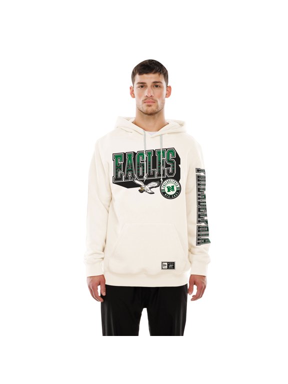 Men's New Era Cream Philadelphia Eagles Dune Dust Hoodie