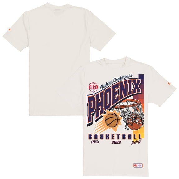 Men's New Era Cream Phoenix Suns Oversized City Edition Remix Vintage T-Shirt
