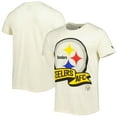 thumbnail image 1 of Men's New Era Cream Pittsburgh Steelers Sideline Chrome T-Shirt, 1 of 3