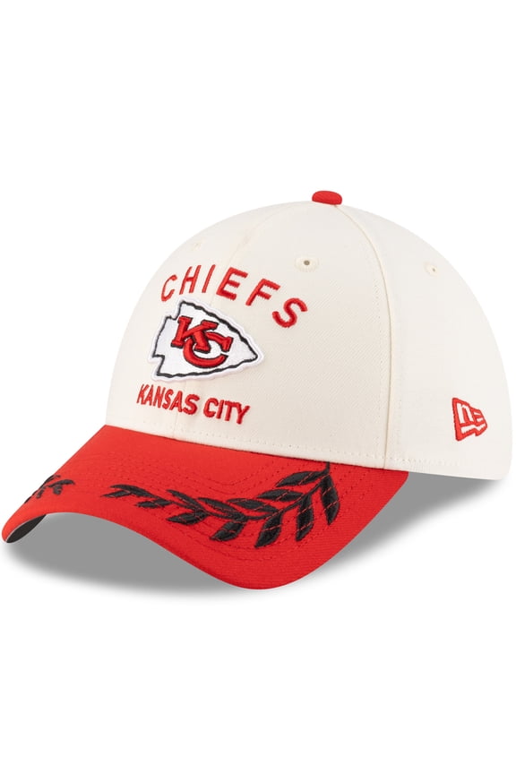 Men's New Era Cream/Red Kansas City Chiefs 2025 NFL Draft 39THIRTY Flex Hat