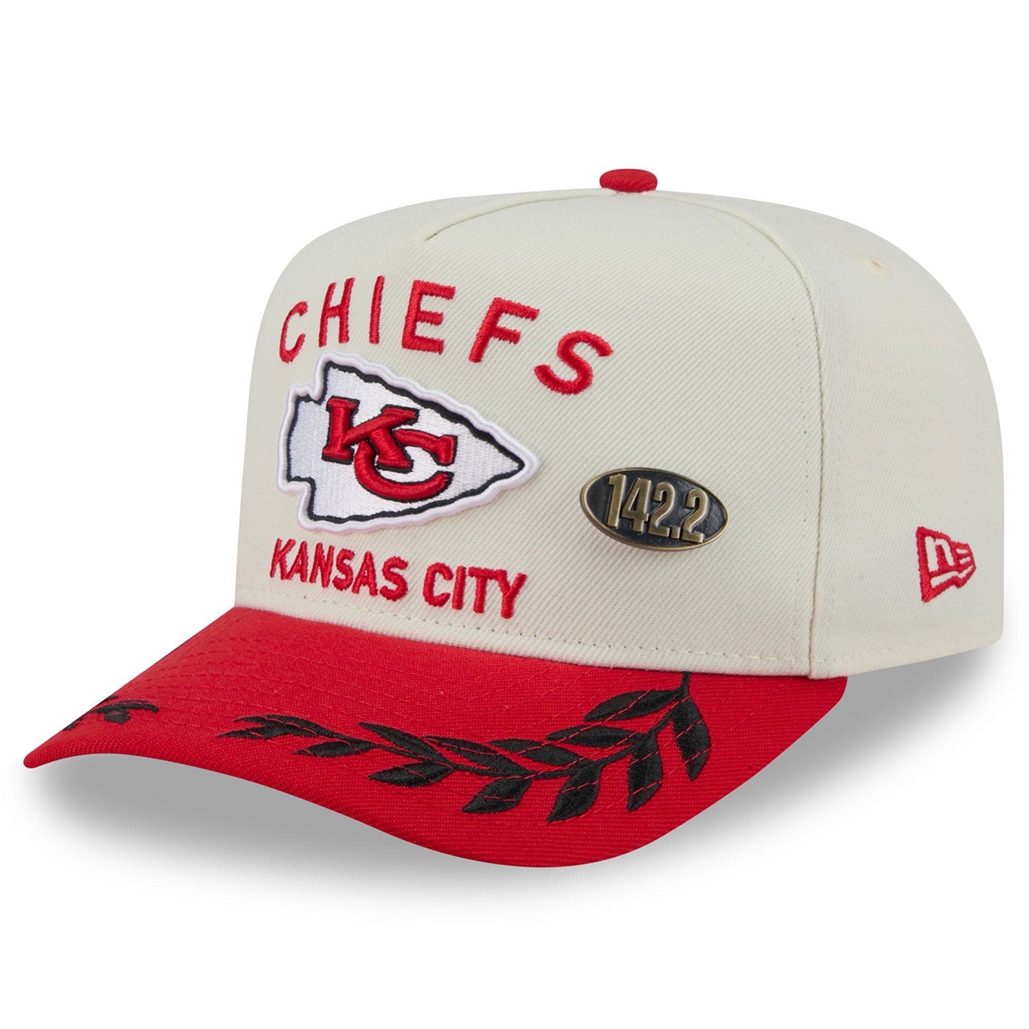 Kansas City chiefs white fedora Bling Crystal Kansas City Chiefs KC Adjustable White Hat  main image 4