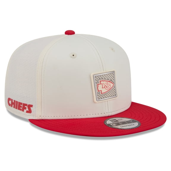 Men's New Era  Cream/Red Kansas City Chiefs 2026 NFL Training Camp 9FIFTY Snapback Hat