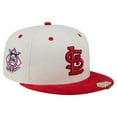 thumbnail image 1 of Men's New Era Cream/Red St. Louis Cardinals Two-Tone Corduroy 59FIFTY Fitted Hat, 1 of 6