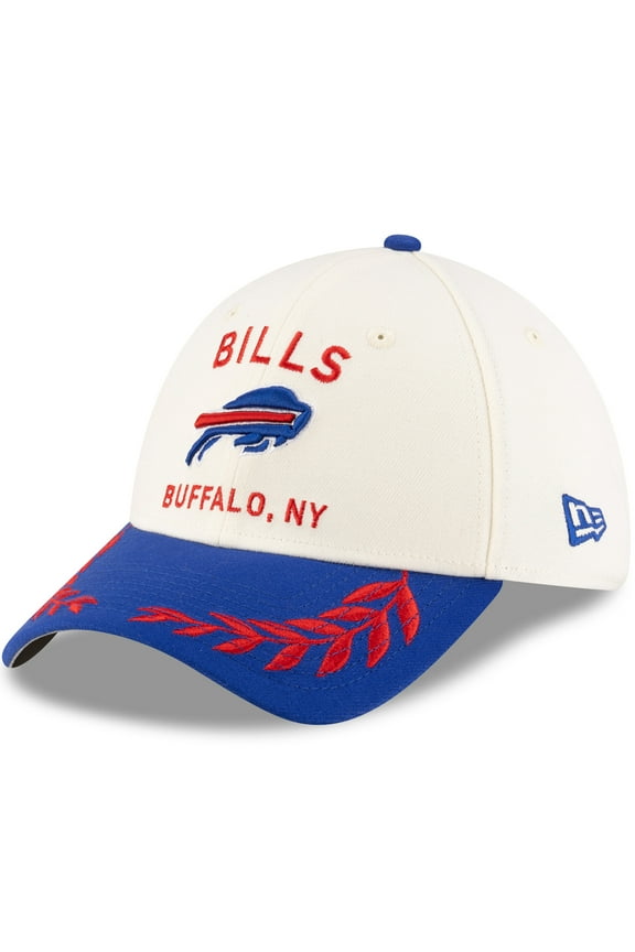 Men's New Era Cream/Royal Buffalo Bills 2025 NFL Draft 39THIRTY Flex Hat