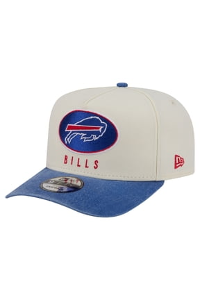 Men's New Era Cream/Royal Buffalo Bills Washed A-Frame 9FIFTY Snapback Hat