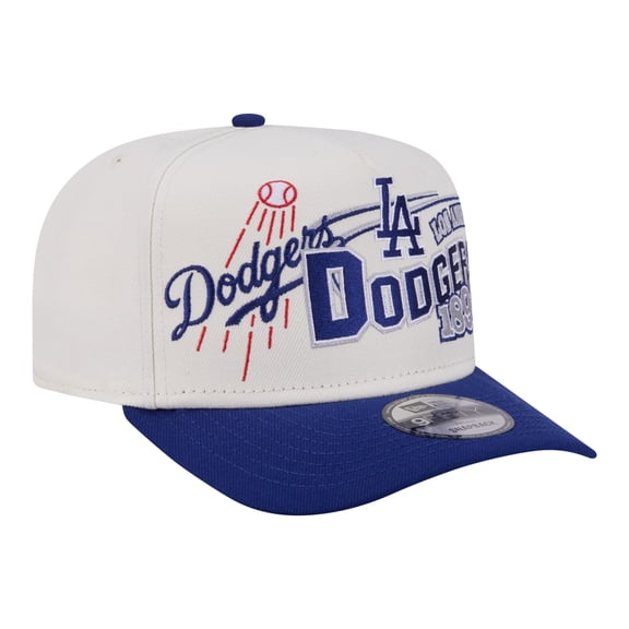 Men's New Era  Cream/Royal Los Angeles Dodgers Classic A-Frame 9FIFTY Snapback Hat