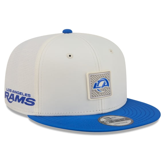 Men's New Era Cream/Royal Los Angeles Rams 2026 NFL Training Camp 9FIFTY Snapback Hat