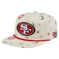 thumbnail image 1 of Men's New Era Cream San Francisco 49ers Celestial Golfer Snapback Hat, 1 of 5