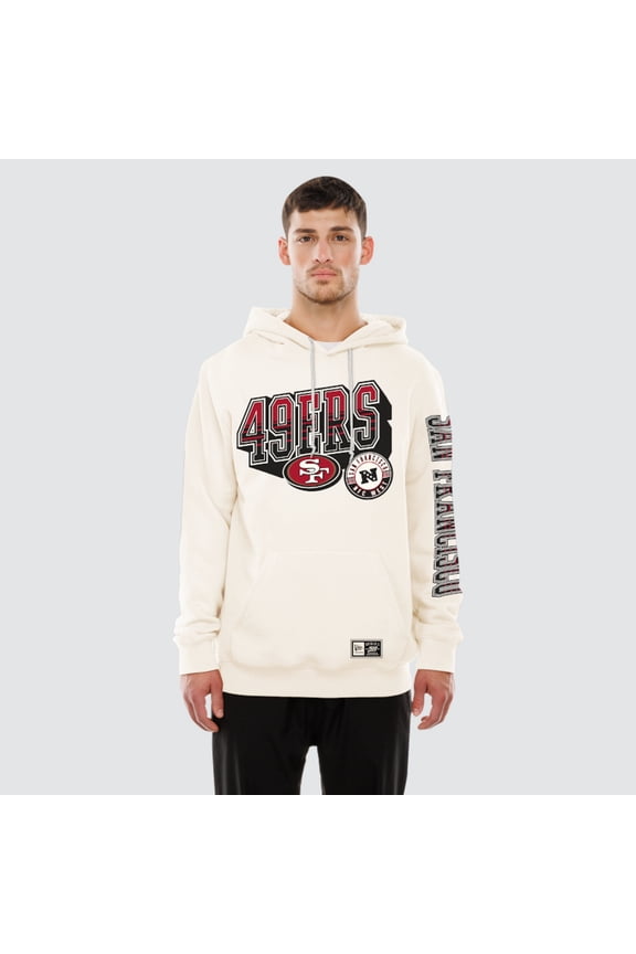 Men's New Era Cream San Francisco 49ers Dune Dust Hoodie