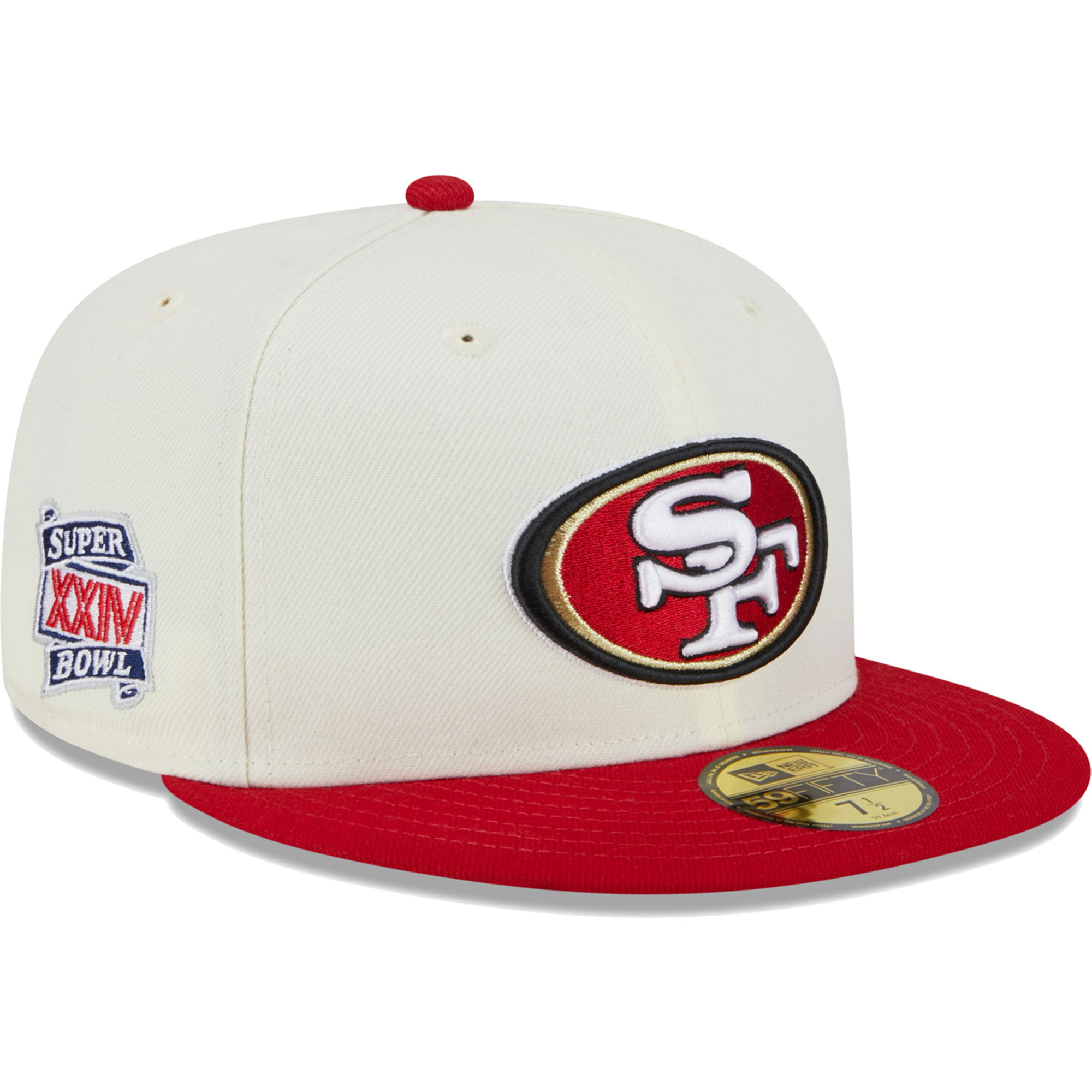 Men's New Era Cream San Francisco 49ers Retro 59FIFTY Fitted Hat 