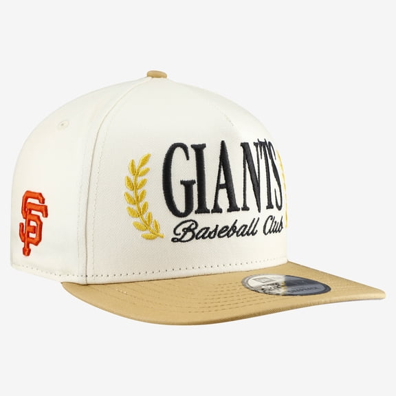 Men's New Era Cream San Francisco Giants Club 9FIFTY A-Frame Snapback Hat