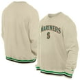 thumbnail image 1 of Men's New Era  Cream Seattle Mariners St. Patrick's Day Twill Pullover Sweatshirt, 1 of 3