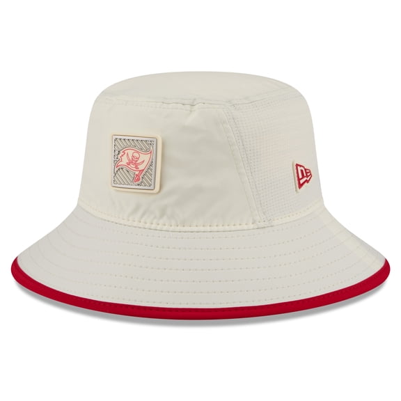 Men's New Era Cream Tampa Bay Buccaneers 2026 NFL Training Camp Sport Bucket Hat