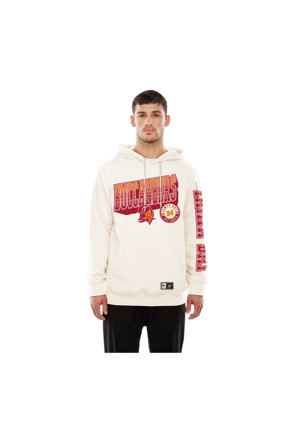 Men's New Era Cream Tampa Bay Buccaneers Dune Dust Hoodie