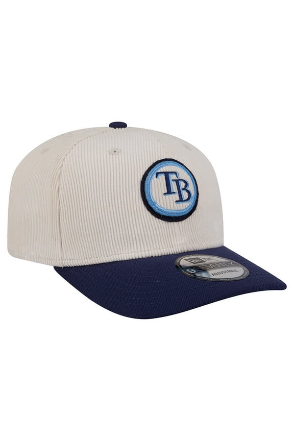 Men's New Era Cream Tampa Bay Rays Loyal 9SEVENTY Adjustable Hat