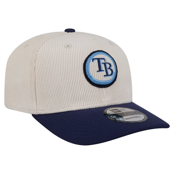 Men's New Era Cream Tampa Bay Rays Loyal 9SEVENTY Adjustable Hat