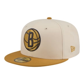 Men's New Era Cream/Tan Brooklyn Nets Two-Tone Color Pack 59FIFTY Fitted Hat