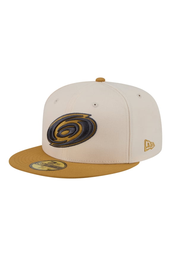 Men's New Era  Cream/Tan Carolina Hurricanes Colorpack Two-Tone 59FIFTY Fitted Hat