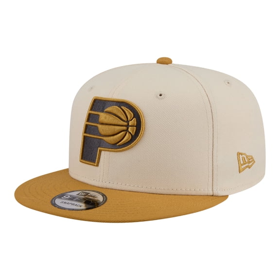 Men's New Era  Cream/Tan Indiana Pacers Two-Tone Color Pack 9FIFTY Snapback Hat