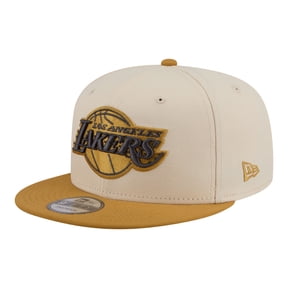 Men's New Era Cream/Tan Los Angeles Lakers Two-Tone Color Pack 9FIFTY Snapback Hat