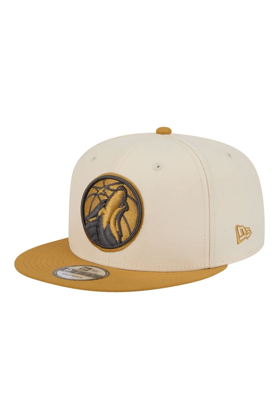 Men's New Era  Cream/Tan Minnesota Timberwolves Two-Tone Color Pack 9FIFTY Snapback Hat