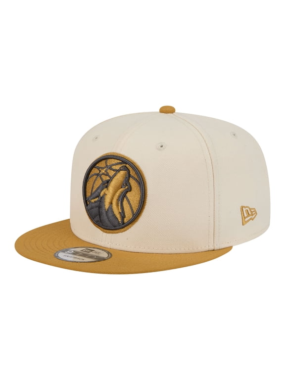 Men's New Era Cream/Tan Minnesota Timberwolves Two-Tone Color Pack 9FIFTY Snapback Hat