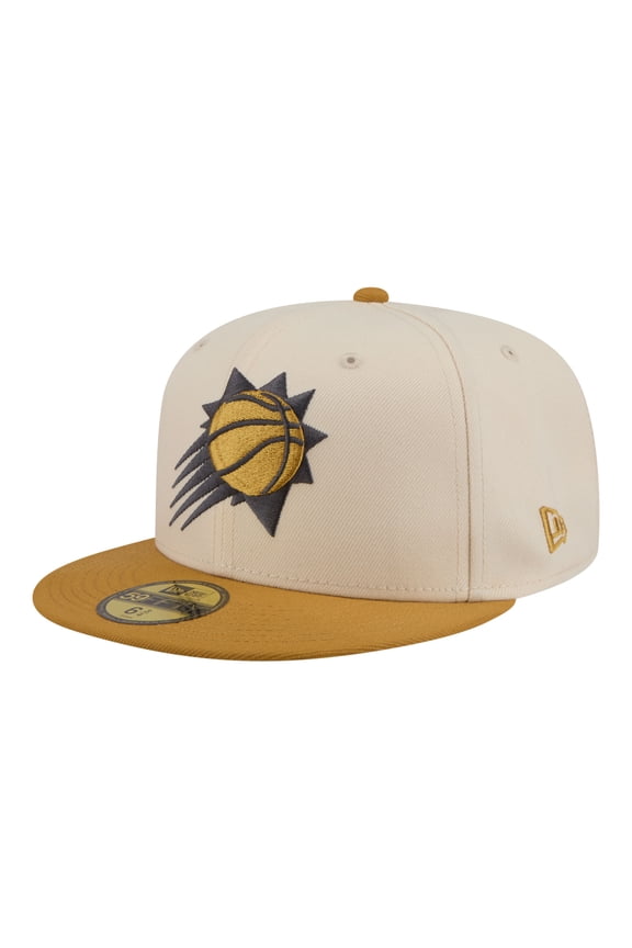 Men's New Era Cream/Tan Phoenix Suns Two-Tone Color Pack 59FIFTY Fitted Hat