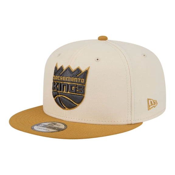 Men's New Era  Cream/Tan Sacramento Kings Two-Tone Color Pack 9FIFTY Snapback Hat
