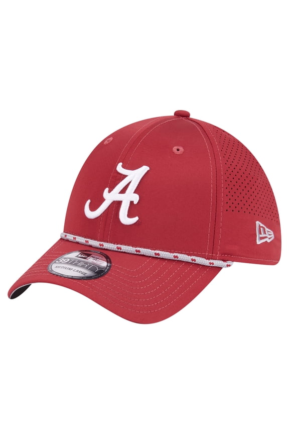 Men's New Era Crimson Alabama Crimson Tide Rope 39THIRTY Flex Hat