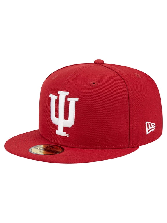Men's New Era Crimson Indiana Hoosiers 59FIFTY Fitted Hat