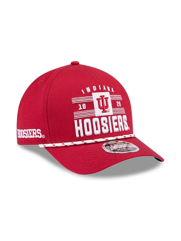 Men's New Era Crimson Indiana Hoosiers Historic March Madness 9FORTY M-Crown Adjustable Hat