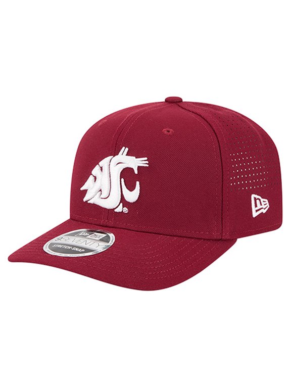 Men's New Era Crimson Washington State Cougars Team 9SEVENTY Adjustable Hat