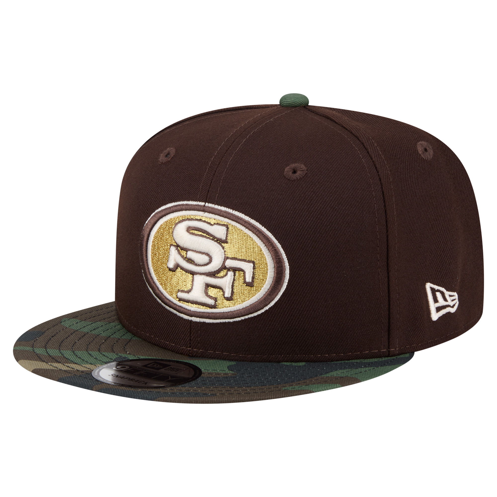 Custom Camouflage 49ers Cap with Gold Logo NEW ERA CAPS San Francisco 49ers 9Fifty Snapback 60592457  main image 4