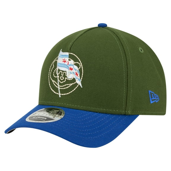 Men's-New Era Dark Green Chicago Cubs City Feature 9FORTY A-Frame Adjustable Hat