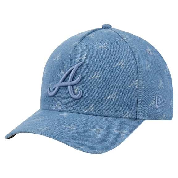 Unisex New Era  Denim Atlanta Braves A-Frame 9FORTY Adjustable Hat