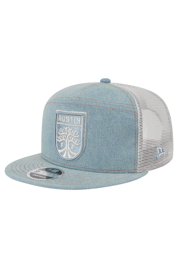 Men's-New Era  Denim/Tan Austin FC 9FIFTY Camp Snapback Hat