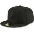 thumbnail image 1 of Men's New Era Detroit Tigers Black on Black 59FIFTY Fitted Hat, 1 of 5