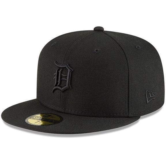Men's New Era Detroit Tigers Black on Black 59FIFTY Fitted Hat