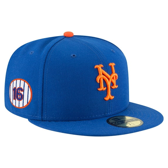 Men's New Era Dwight Gooden Royal New York Mets Jersey Retirement 59FIFTY Fitted Hat