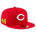 thumbnail image 1 of Men's New Era Elly De La Cruz Red Cincinnati Reds 2025 Player-s Weekend 59FIFTY Fitted Hat, 1 of 4