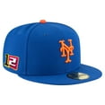 thumbnail image 1 of Men's New Era Francisco Lindor Royal New York Mets 2025 Player-s Weekend 59FIFTY Fitted Hat, 1 of 4