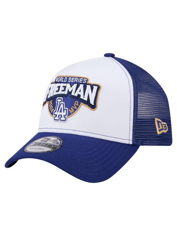 Men's New Era Freddie Freeman White Los Angeles Dodgers 2024 World Series MVP 9FORTY Adjustable Hat