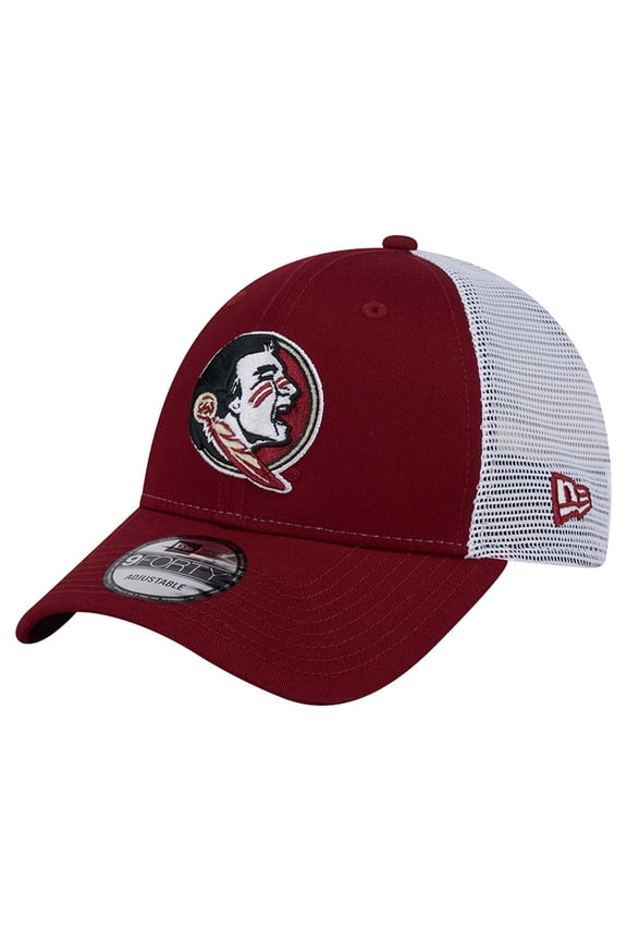 Men's New Era Garnet Florida State Seminoles Trucker 9FORTY Adjustable Hat