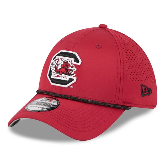 Men's New Era Garnet South Carolina Gamecocks Performance Rope 39THIRTY Stretch Hat